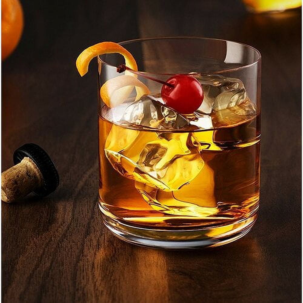 JoyJolt Halo Crystal Whiskey Glasses, Set of 2. Perfect Whisky Glass or