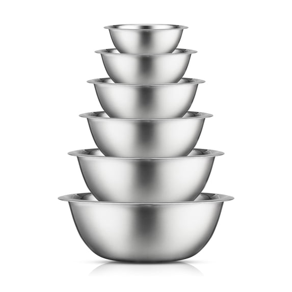 Brightware Stainless Steel Mixing Bowl Set of 6 – Silver