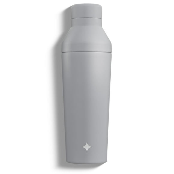 JoyJolt Vacuum Insulated Cocktail Protein Shaker - 20 oz - Grey