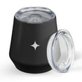 thumbnail image 1 of JoyJolt Vacuum Insulated Stemless Wine Tumbler with Lid - 12 oz - Black, 1 of 6