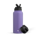 thumbnail image 1 of JoyJolt Vacuum Insulated Water Bottle with Flip Lid & Sport Straw Lid - 32 oz - Purple, 1 of 7