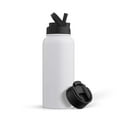 thumbnail image 1 of JoyJolt Vacuum Insulated Water Bottle with Flip Lid & Sport Straw Lid - 32 oz - White, 1 of 7