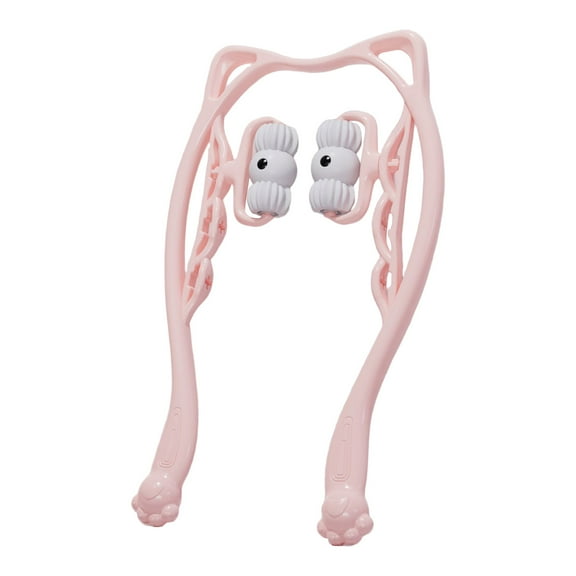 JoyMagic Cat Ear Massage Roller, Handheld Neck and Shoulder Deep Tissue Massager with Ergonomic Handle