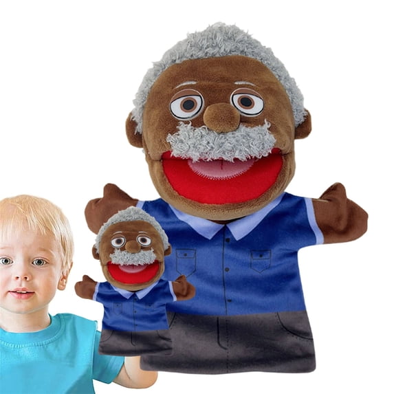 JoyMagic Interactive Hand Puppets for Kids & with Removable Mouth - Soft Family Role-Play Toys for Toddlers, Safe Spiky Grip Design