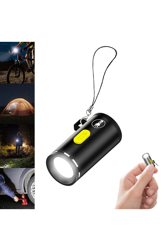 Keychain LED Flashlight 210 230 High Compact Portable LED Key Ring Light Flashlight For Outdoor Camping Emergency Neon Headband Backpack Camping Gear Water Shut off Key 2 Torch Head Light