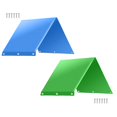 thumbnail image 1 of JoyMagic Swing Set Replacement Tarp Playground Replacement Playground Tarp Replacement Outdoor Swing Covers Rainproof Awning For Playset 52x90 Inches 2PCS Tent for Backyard Kids for Girls Kids, 1 of 6