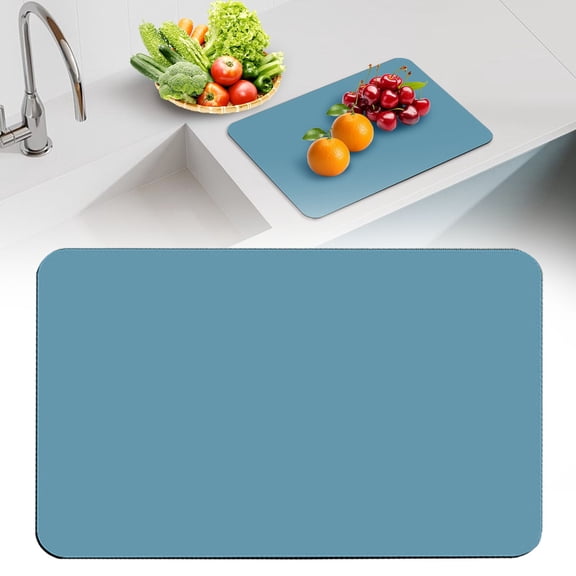JoyMart Draining Mat Kitchen Absorbent Draining Mat Absorbent Kitchen Counter Mat Coffee Machine Mat Dish Drainer Mat Anti Drainer Mat for Kitchen Counter 30*40cm