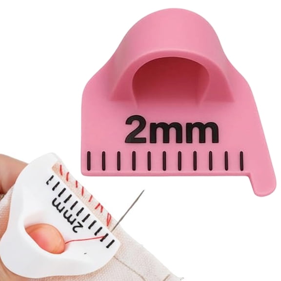 JoyMart Edge Hand Sewing Lock Gauge Embroidery Lock Stitching Accessories and Gadgets Pants Hemming tool Precision Stitcher Templates Ruler Notions & for Beginne