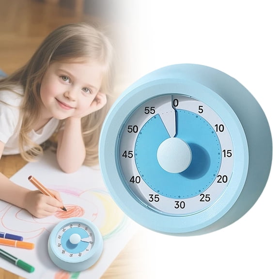 JoyMart Visual Timer for Kids Silent Timer Analog 60 Minute Countdown for Classroom Learning Teachers Children with / Homeschoolin