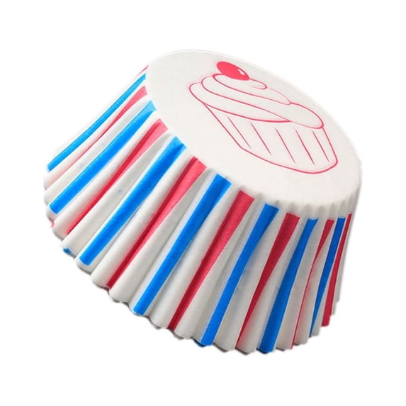 JoyMoreHome 100 Pcs Cupcake Papers Disposable Brownie Baking Cups Cake Loaf Pan Liners Boat Shaped Mini Muffin Cupcake Wrappers for Weddings Birthdays