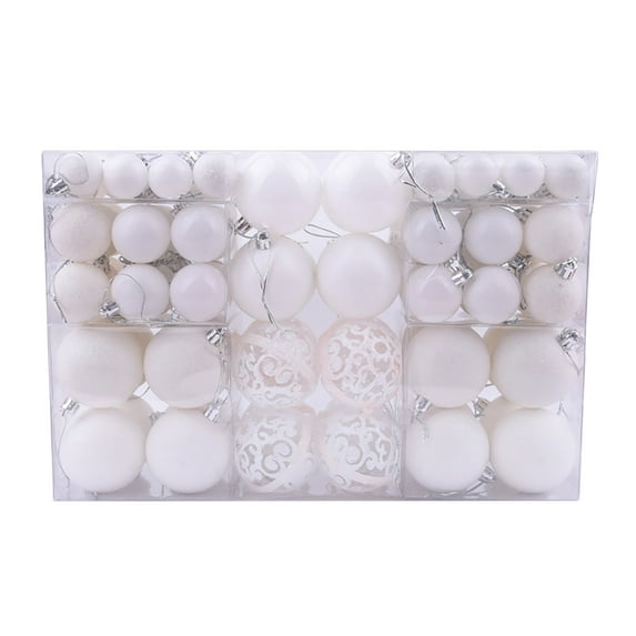 JoyMoreHome 100PCS Christmas Ball Hanging Ornaments, Shatterproof Hanging Decorations for Christmas Tree, Home Christmas Party Hanging Decoraiton