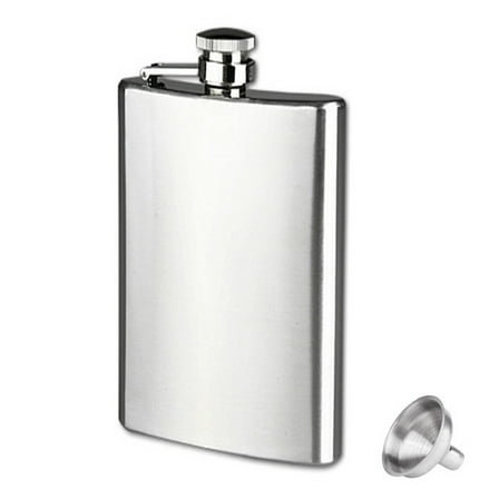 JoyMoreHome 10oz Hip Flask for Men, Leak Proof Stainless Steel Liquor Flask Pocket Whiskey Alcohol Drinkware for Party Camping Travel or Gift