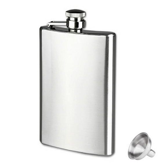 JoyMoreHome 10oz Hip Flask for Men, Leak Proof Stainless Steel Liquor Flask Pocket Whiskey Alcohol Drinkware for Party Camping Travel or Gift