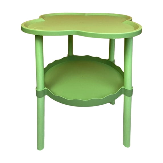 JoyMoreHome 2 Tier Side Table, Easy to Clean and Maintain, Durable Storage Rack for Bedroom, Livingroom, Indoor Outdoor Use
