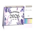 thumbnail image 1 of JoyMoreHome 2026 Desk Calendar, Small Flip Standing Calendar 12 Months, with Sticky Note and Memo, for Office, Home Tabletop, 1 of 5