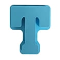 thumbnail image 1 of JoyMoreHome 26 Letters Baking Molds, Durable Reusable Silicone Mold for Making Cake Cookies, Letter T Mold, 1 of 2
