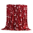 thumbnail image 1 of JoyMoreHome 27.5 x 39.3inch Christmas Throw Blanket, Ultra Soft Cozy Plush Warm Throw Blanket Gift for Couch Sofa and Bed, Home Christmas Party Decoration, 1 of 6