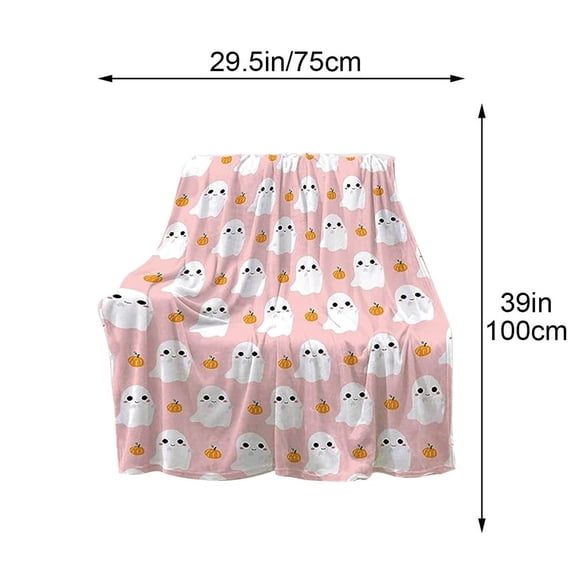 JoyMoreHome 29.53x39.37 Inch Plush Cute Throw Blanket, for Couch Sofa Living Room Halloween Thanksgiving Throw Blanket, Warm Cozy Lightweight Soft Home Travel Outdoor Blanket for Women Men
