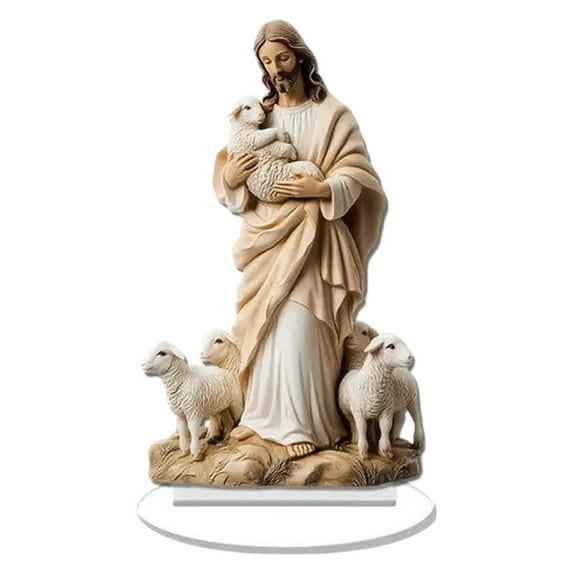 JoyMoreHome 2D Christma Statue Modern Home Decor, Indoor Holiday Party Tabletop Decorative Gift
