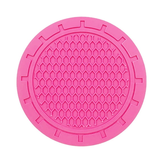 JoyMoreHome 2PCS Car Cup Holder Coasters, Non-Slip Insert Water Bottle Holder Pads, Dustproof Automotive Interior Accessories Mat, Universal for Vehicles, Trucks, RVs and More