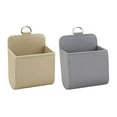 thumbnail image 1 of JoyMoreHome 2Pcs Car Air Vent Leather Tidy Storage Hanging Bag Case Organizer for Keys, Coin, Cell Phone & Glasses. Universal Vehicle Small Bucket with Hook. Keep Your Car Clean & Organized, 1 of 5
