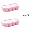 thumbnail image 1 of JoyMoreHome 2Pcs Ice Cube Tray with Lid, Cubes Durable Stackable Ice Cube Trays for Freezer with Removable Lids, Easy-Release Plastic & Silicone Ice Tray for Cocktail, Coffee, 1 of 8