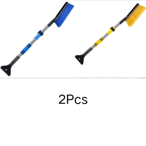 JoyMoreHome 2Pcs Snow Brush and Ice Scrapers for Car Windshield, Detachable Snow Scrapers with Ergonomic Foam Grip for Cars, Trucks, SUVs