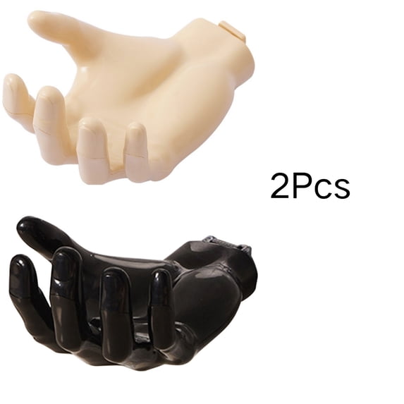JoyMoreHome 2Pcs Wall Hooks, Unique Hand Shape Key Hanger, Decorative Wall-Mounted Storage Hooks