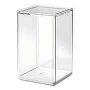 JoyMoreHome 4Pcs Clear Acrylic Box with Lid, Clear Acrylic Display Box Plastic Square Storage Display Case for Handmade Doll Blind box Model Jewelry Display Action Home and Outdoor