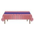 thumbnail image 1 of JoyMoreHome 4th of July Tablecloth Decorations,Disposable Patriotic Plastic Table Cover, Red White and Blue Decorations with Star Stripe Sign for Patriotic Independence Veterans Memorial Day, 1 of 7