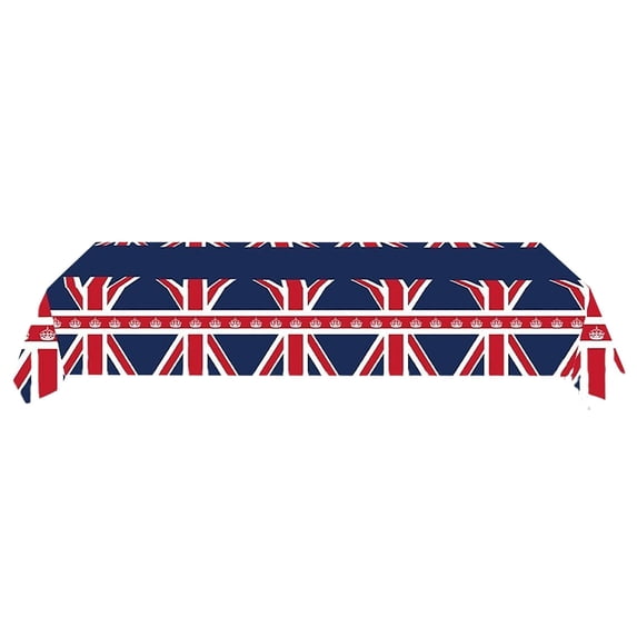 JoyMoreHome 4th of July Tablecloth Decorations,Disposable Patriotic Plastic Table Cover, Red White and Blue Decorations with Star Stripe Sign for Patriotic Independence Veterans Memorial Day