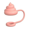 thumbnail image 1 of JoyMoreHome 5 Pcs Straw Cover for Cup, Dust-Proof Protector Topper Soft Funny Poop Straw Lid, Silicone Straw Cover Cap Cute Straw Topper, 1 of 9