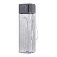 thumbnail image 1 of JoyMoreHome 500ml Water Bottles Reusable Plastic Water Bottle Spill Proof Clear Gym Sports Large Drink Bottle for Adult Square Pack for Outdoor Fitness Travel Camping Office, 1 of 8