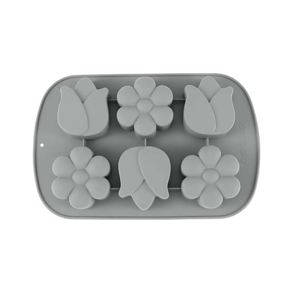 JoyMoreHome 6-Cavity Silicone Mold, Non Stick Silicone Mold for Candy Chocolate Jelly, Ice Cube