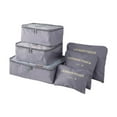 thumbnail image 1 of JoyMoreHome 6 set Packing Cubes,Multi-functional Clothing Sorting Packages,Travel Carry On Luggage Organizers Storage Bags,Travel Packing Pouches, 1 of 5