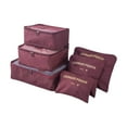 thumbnail image 1 of JoyMoreHome 6 set Packing Cubes,Multi-functional Clothing Sorting Packages,Travel Carry On Luggage Organizers Storage Bags,Travel Packing Pouches, 1 of 5