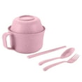 thumbnail image 1 of JoyMoreHome 6Pcs Microwave Ramen Bowl Set Wheat Straw Instant Ramen Cooker Set Portable Noodle Cooker with Handle Noodle Bowl with Spoon Chopsticks Fork College Dorm Room, 1 of 9