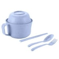 thumbnail image 1 of JoyMoreHome 6Pcs Microwave Ramen Bowl Set Wheat Straw Instant Ramen Cooker Set Portable Noodle Cooker with Handle Noodle Bowl with Spoon Chopsticks Fork College Dorm Room, 1 of 7