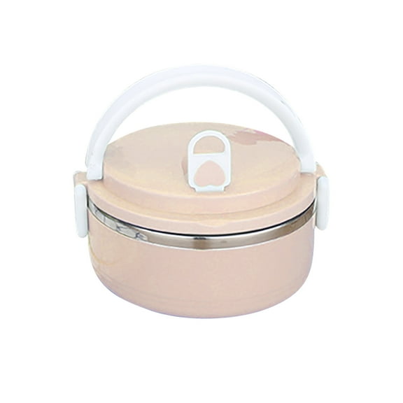 JoyMoreHome 700ml Capacity Thermal Lunch Box - Stackable Insulated Hot Food Containers, 304 Stainless Steel