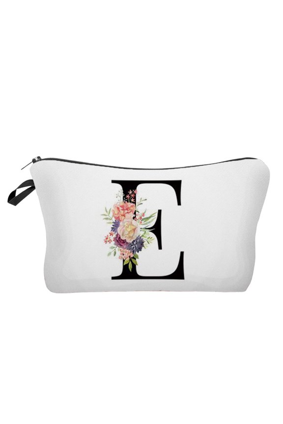 A-Z Personalized Makeup Bag, Birthday Gifts for Women Mom, Gifts for Best Friend, Bride Bridesmaid Cosmetic bag