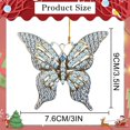 thumbnail image 1 of JoyMoreHome Acrylic Butterfly Hanging Ornament for Christmas Tree, Unique Keepsake Decoration Gift for Family Friend Butterfly Lovers, 1 of 4
