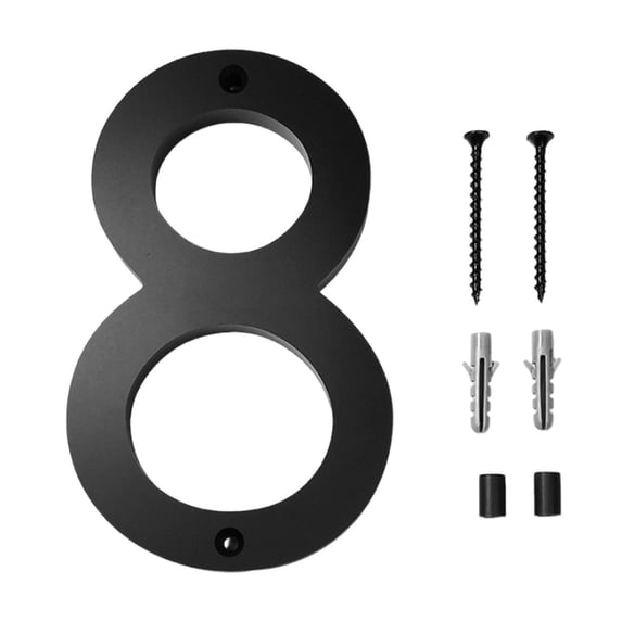 JoyMoreHome Acrylic House Address Numbers, Durable Numbers for Mailbox, Apartment, Outdoor, Home, Numbers 8