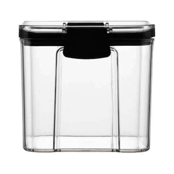 JoyMoreHome Airtight Food Storage Container - Seal Stackable Plastic Canister Jar - Clear Plastic - Kitchen Cupboard Pantry Organizer, Spice, Pasta, Snack, Candy, Bean