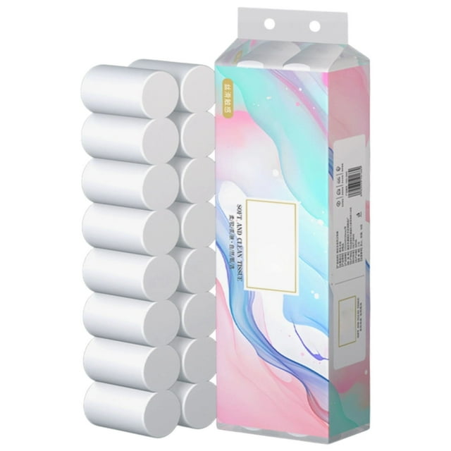 JoyMoreHome Bamboo Toilet Paper, Septic Safe Toilet Tissue, 16 Double Rolls, Tree Free, Non Toxic, Soft and Absorbent, Eco Friendly Dye-Free Paper