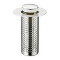 thumbnail image 1 of JoyMoreHome Bathroom Sink Drain Strainer, Pop Up Sink Drain Filter with Removable Stainless Steel Filter Basket Hair Catcher, Bathroom Sink Drain Stopper, 1 of 9