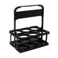 thumbnail image 1 of JoyMoreHome Bottle Caddy for 6 Pack Bottle Can, Portable Beer Bottle Rack Pure Color Foldable Beverage Storage Rack Picnic Beer Handle Basket Plastic Beer Carrier, 1 of 7