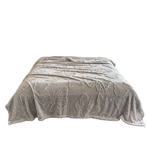 JoyMoreHome Butterfly Pattern Throw Blanket, Soft Warm Flannel Blanket, 27.6x39.4 Inch Plush Cozy Blanket for Livingroom, Couch, Bedroom, Bed, Sofa