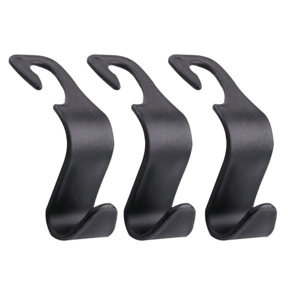 JoyMoreHome Car Seat Headrest Hook, 3 Pack Universal Auto Seat Hooks Hanger for Purses and Bags for Car Space Saving Backseat Hooks Handbag Clothes Coats Grocery Bags Organizer for Vehicle