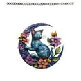 thumbnail image 1 of JoyMoreHome Cat Sitting on Moon Window Hanging Decoration, Suncatcher for Window, Wall Decor,Cat Lover Gifts for Women, 1 of 6