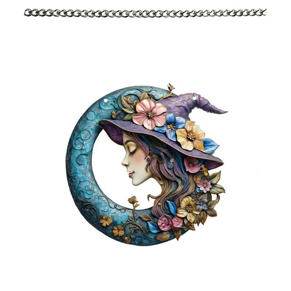 JoyMoreHome Cat Sitting on Moon Window Hanging Decoration, Suncatcher for Window, Wall Decor,Cat Lover Gifts for Women